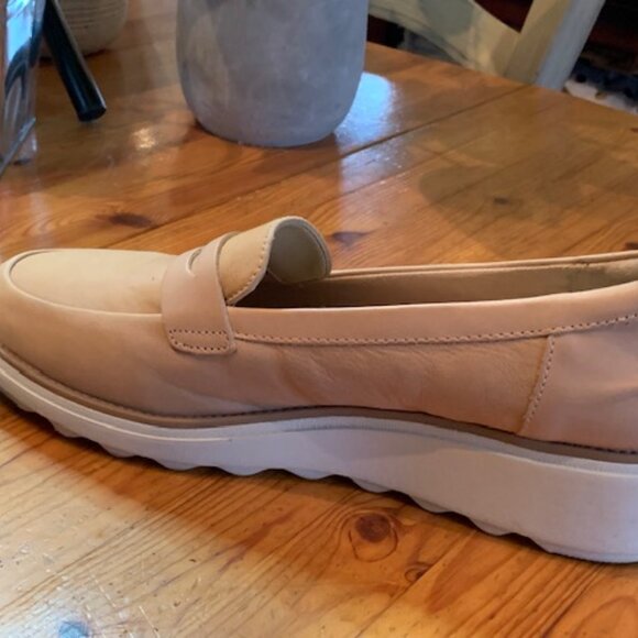 Collection by Clarks - tan leather loafers - Picture 7 of 12